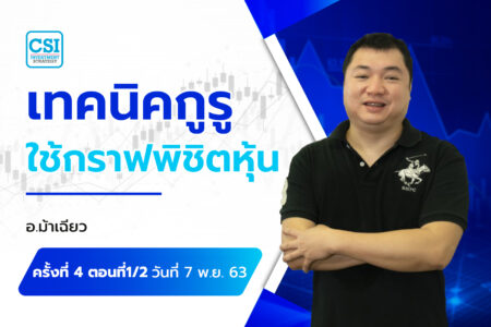 7 พ.ย. 63 ครั้งที่ 4 ตอนที่1/2 คอร์ส “เทคนิคกูรูใช้กราฟ…พิชิตหุ้น” อ. ภูริพงศ์ นาคะสุวรรณ (อ.ม้าเฉียว)